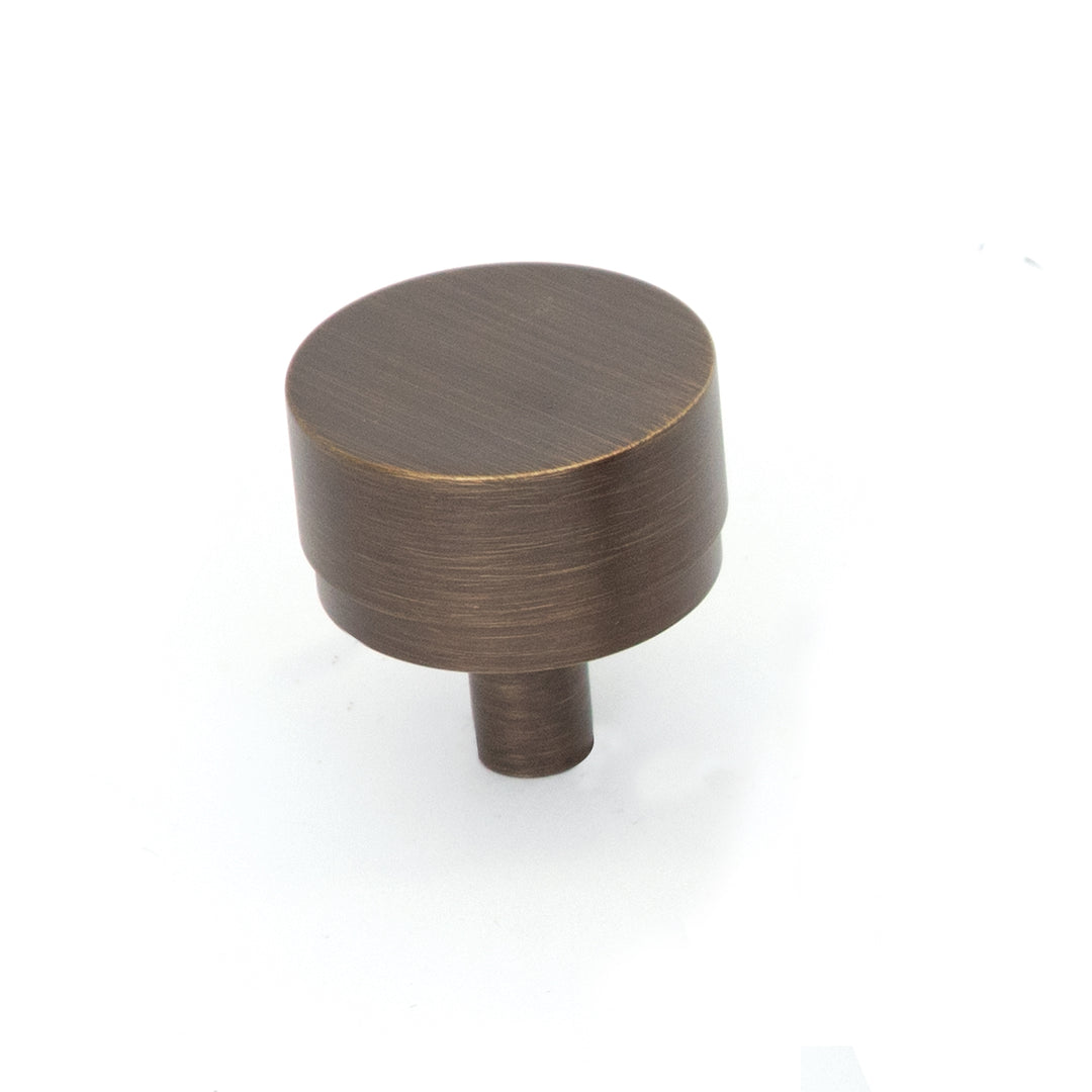 Bellevue Solid Brass Plain Knob Bronze 35mm