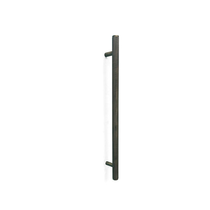 Bellevue Lined Door Pull with Back-to-Back Fixing 416mm Bronze