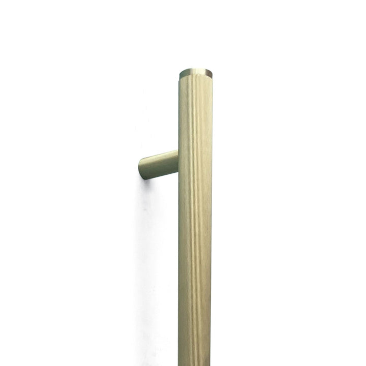 Bellevue Lined Door Pull with Back-to-Back Fixing 416mm Brushed Satin Brass