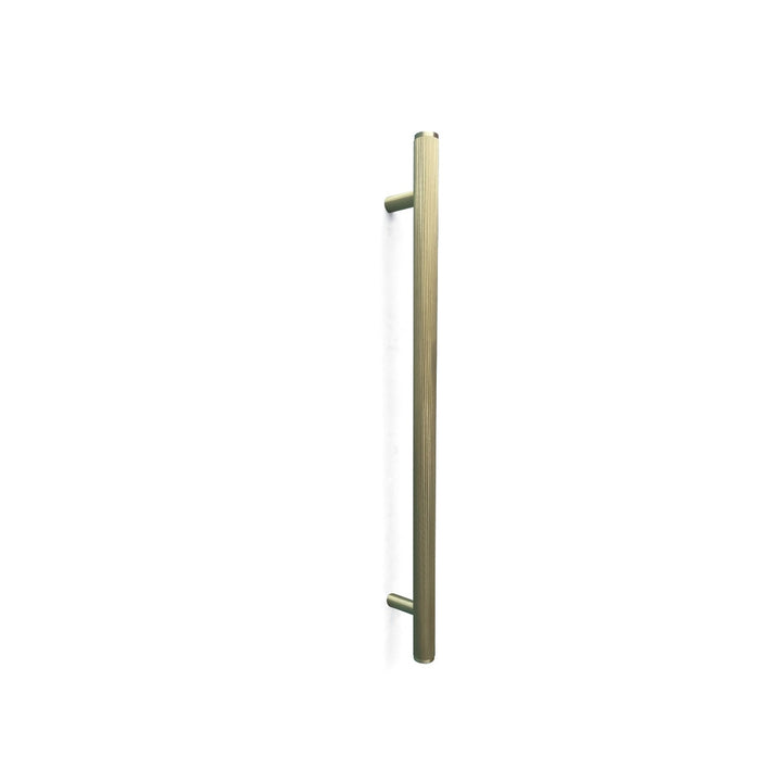 Bellevue Lined Door Pull with Back-to-Back Fixing 416mm Brushed Satin Brass