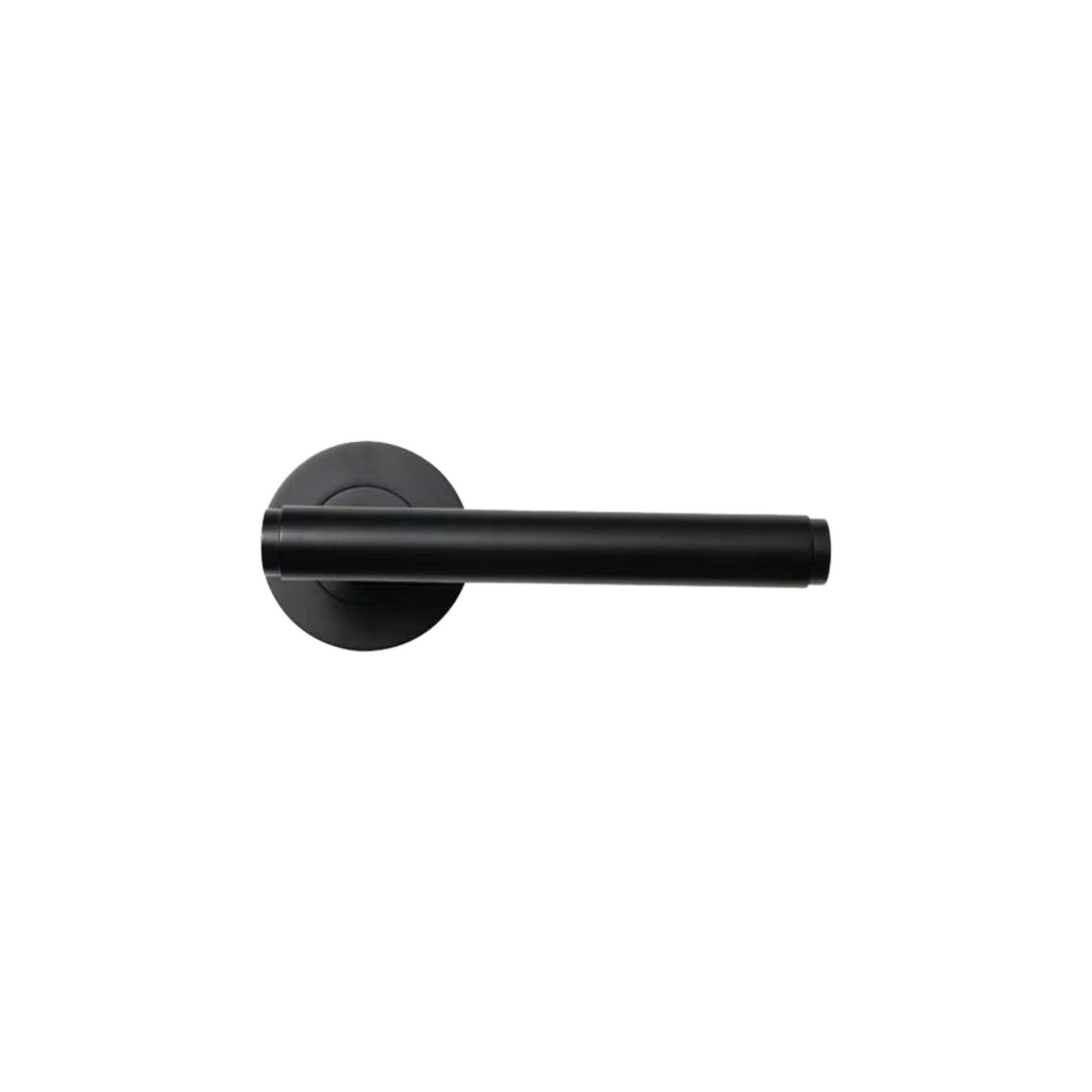 Bellevue Plain Lever Handle Set Matt Black