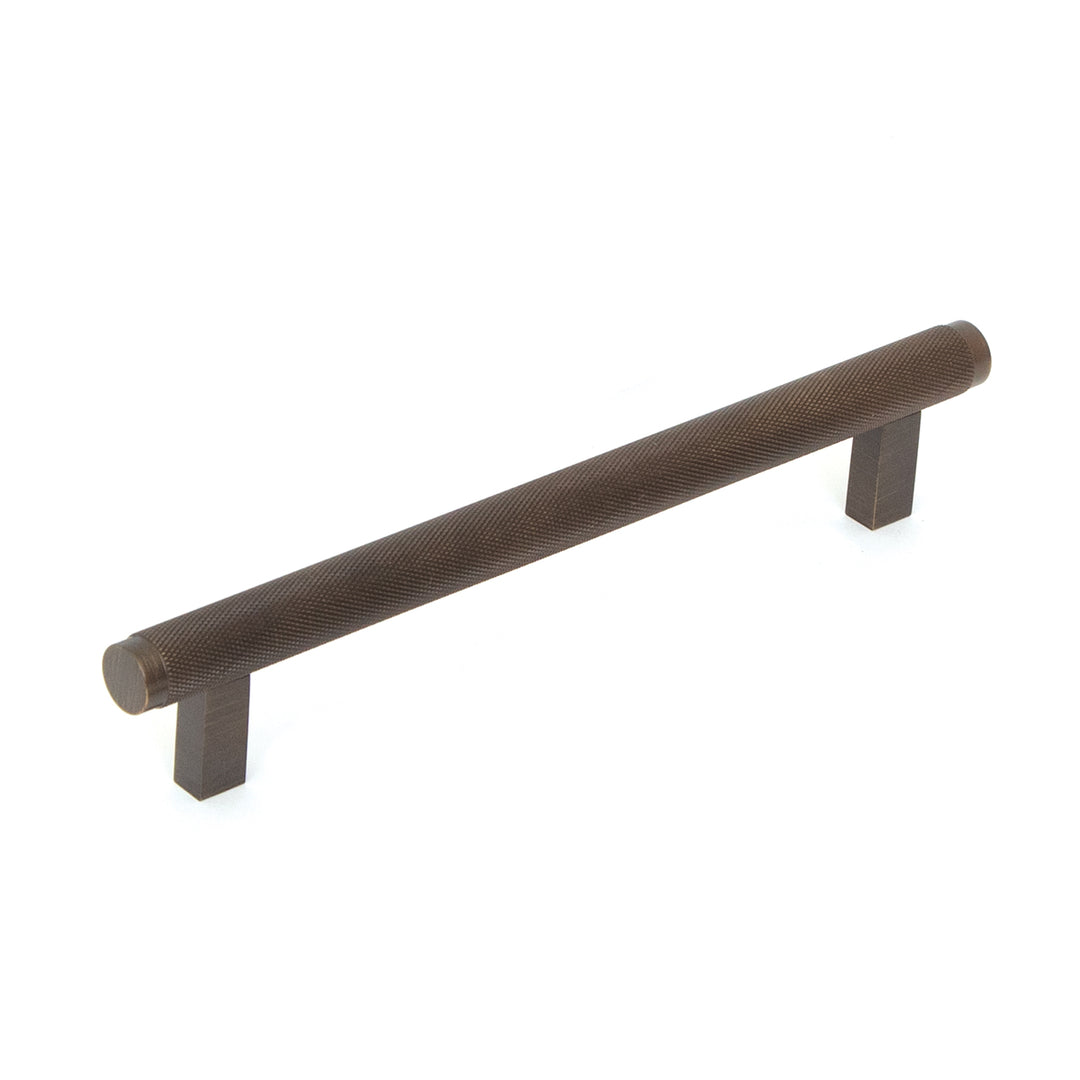 Bellevue Solid Brass Knurled Bar Pull Bronze 160mm
