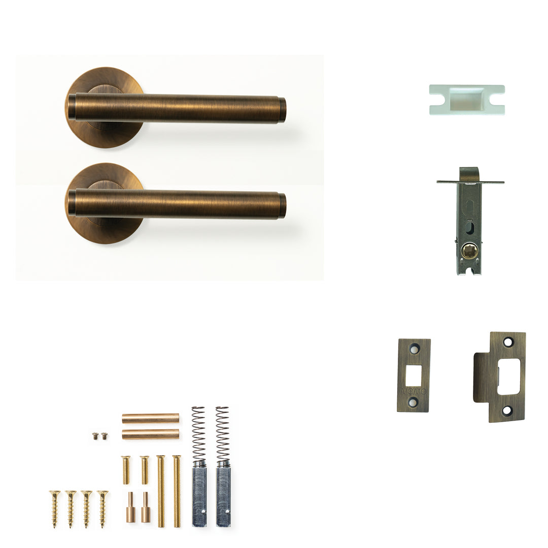 Bellevue Plain Lever Passage Set Bronze