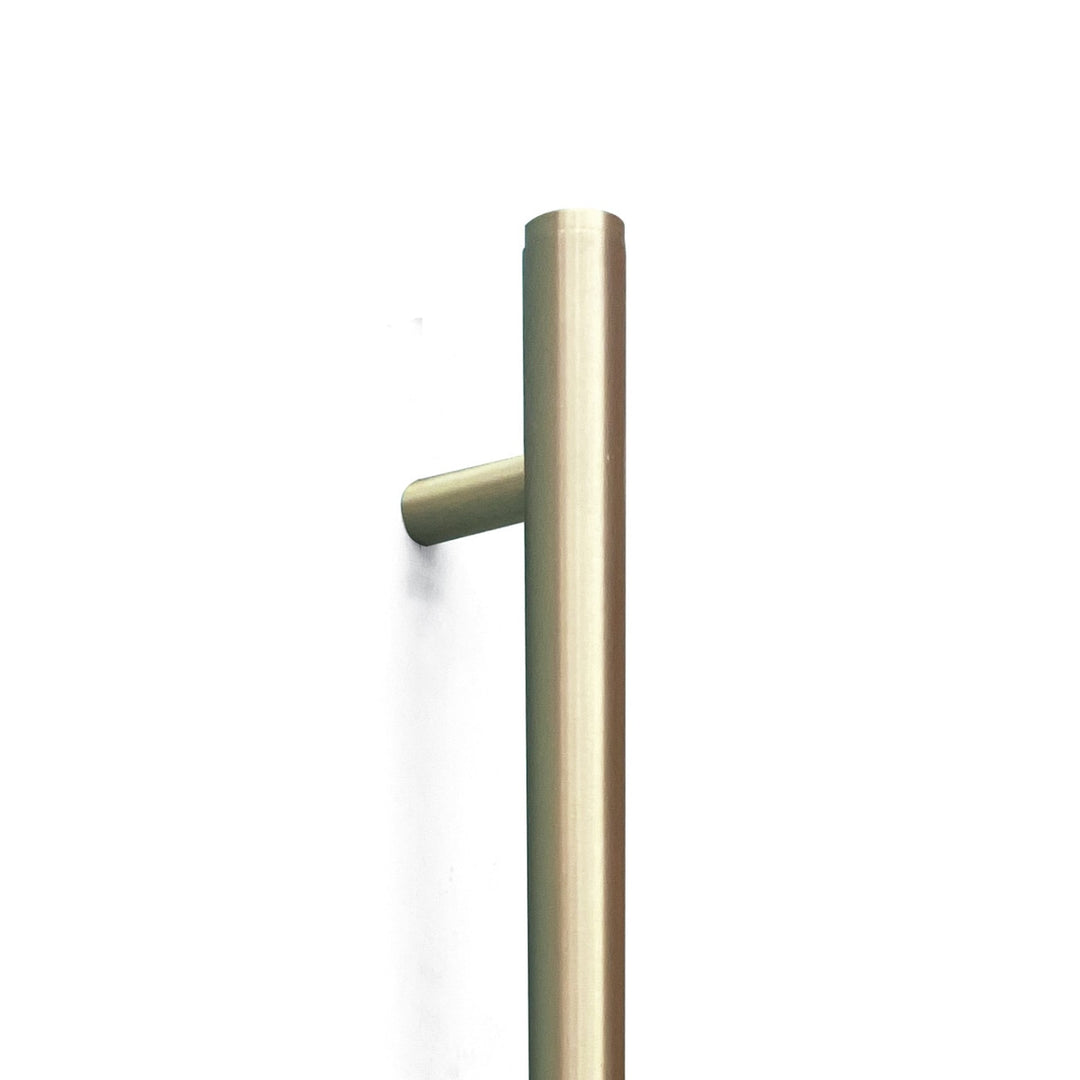 Bellevue Plain Door Pull with Back-to-Back Fixing 416mm Brushed Satin Brass