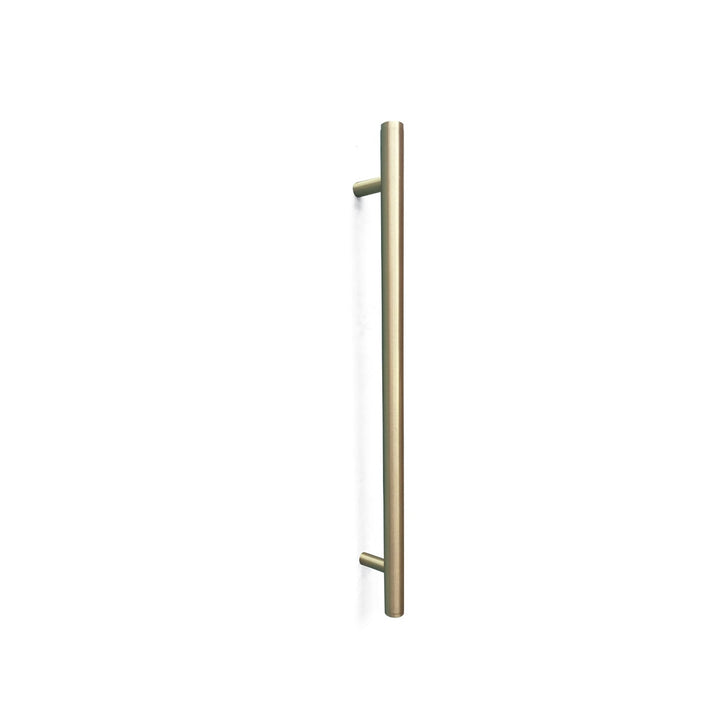 Bellevue Plain Door Pull with Back-to-Back Fixing 416mm Brushed Satin Brass