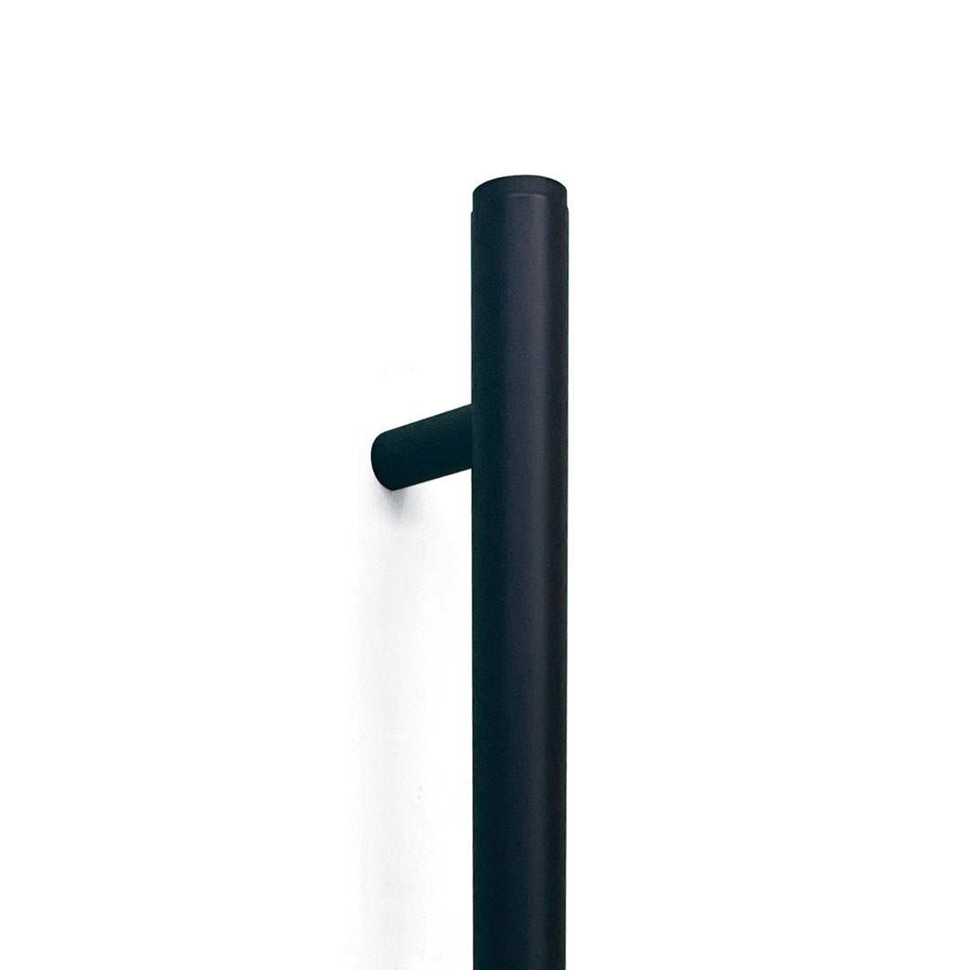 Bellevue Plain Door Pull with Back-to-Back Fixing 416mm Matt Black