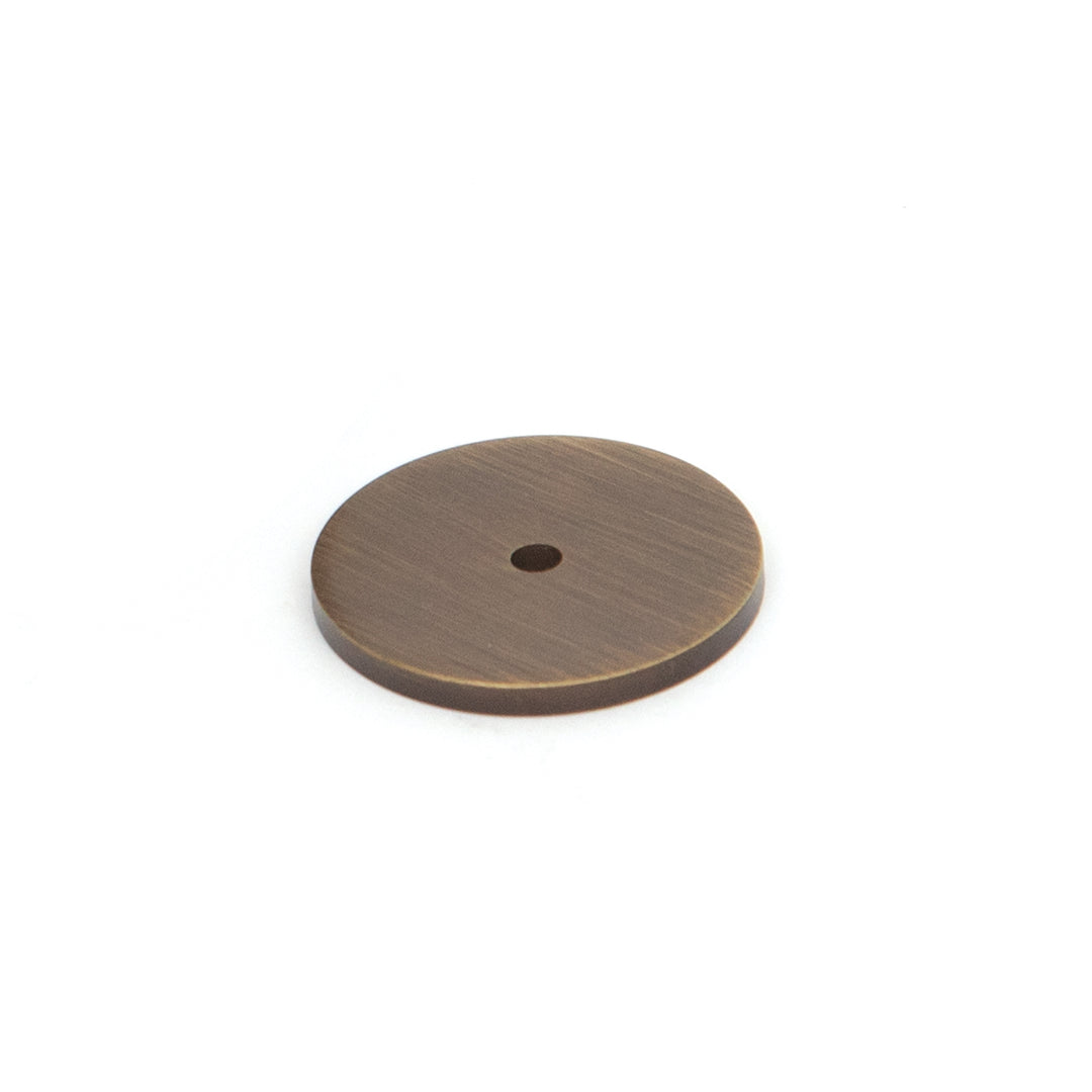Bellevue Solid Brass Plain Backplate Bronze 35mm