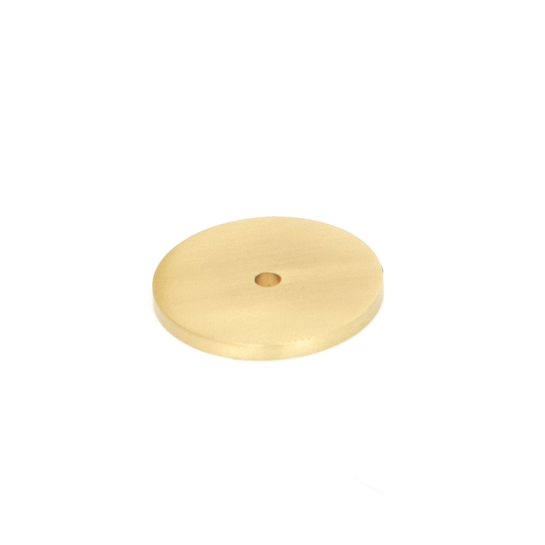 Bellevue Solid Brass Plain Backplate Brushed Satin Brass 35mm