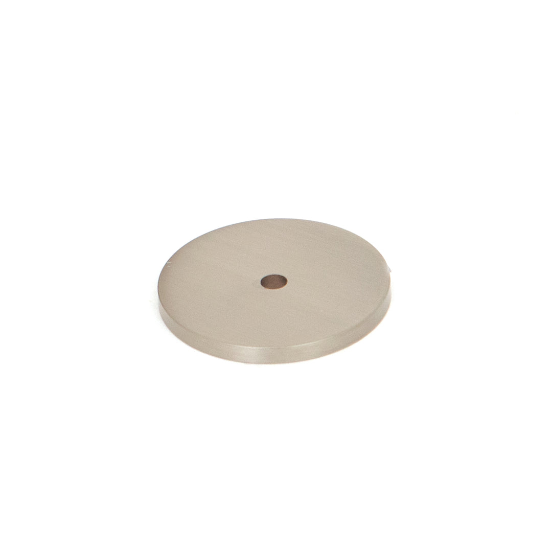 Bellevue Solid Brass Plain Backplate Dull Brushed Nickel 35mm