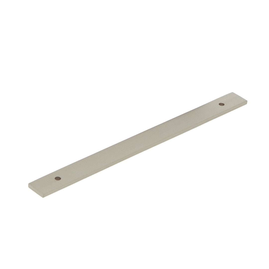 Bellevue Solid Brass Plain Backplate Dull Brushed Nickel 160mm