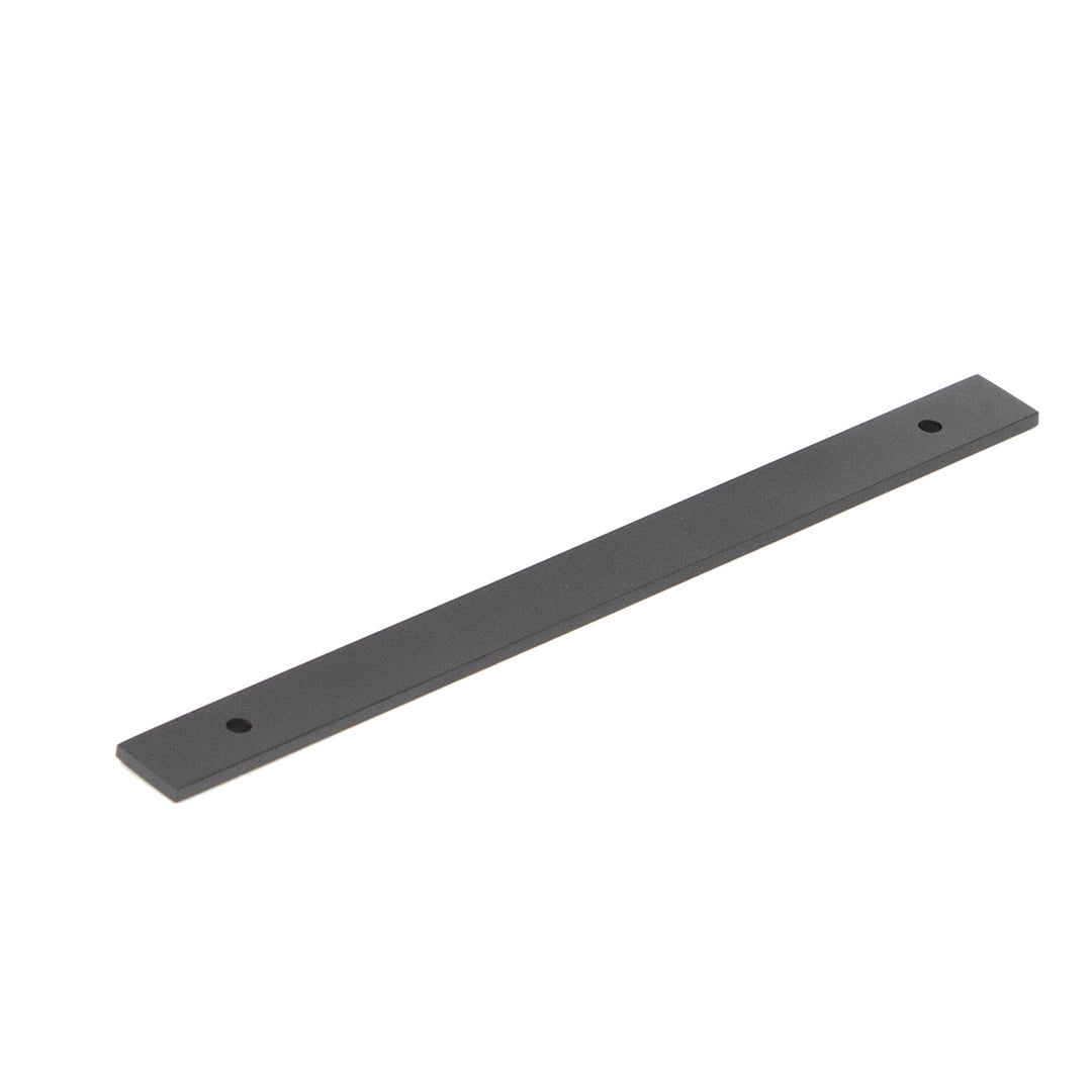 Bellevue Solid Brass Plain Backplate Matt Black 160mm