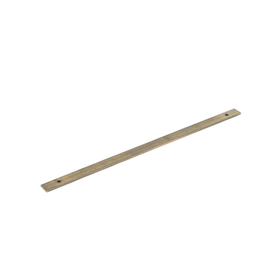 Bellevue Solid Brass Plain Backplate Dark Brushed Brass 320mm