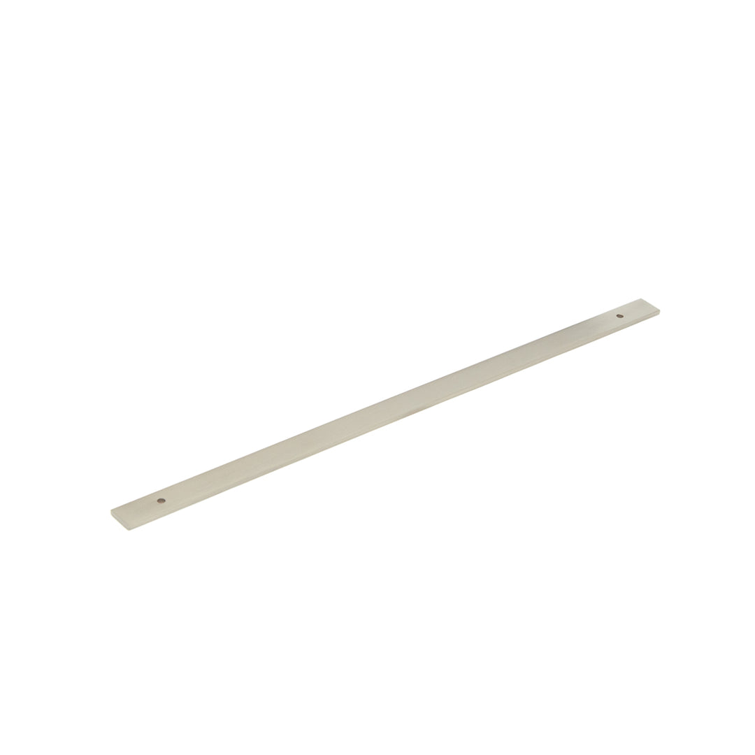 Bellevue Solid Brass Plain Backplate Dull Brushed Nickel 320mm