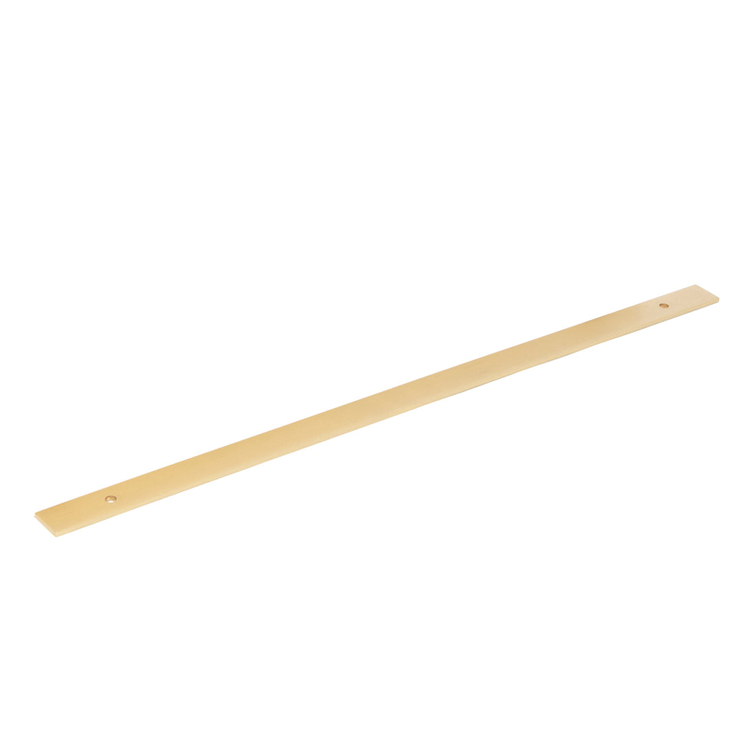 Bellevue Solid Brass Plain Backplate Brushed Satin Brass 416mm