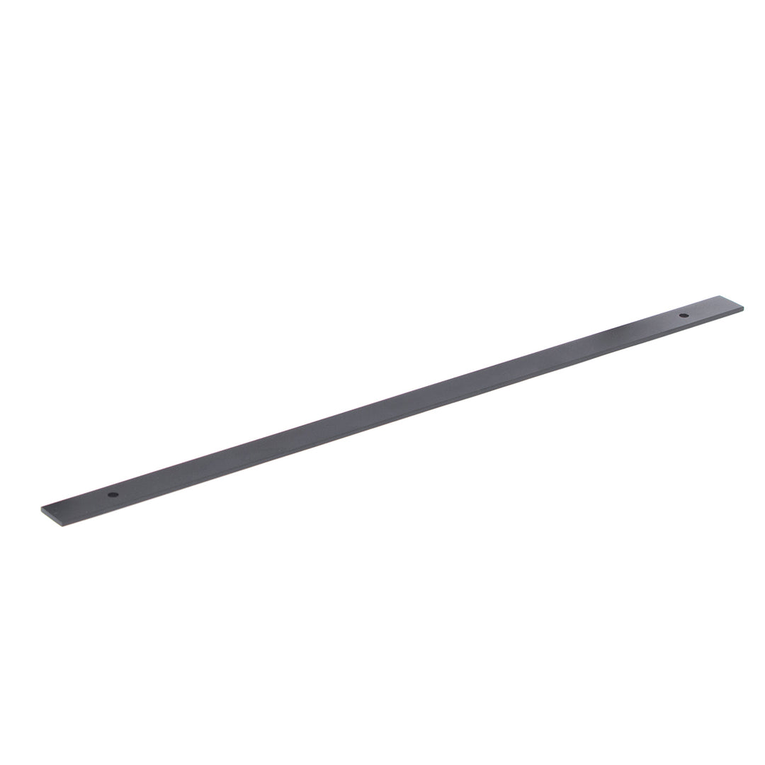 Bellevue Solid Brass Plain Backplate Matt Black 416mm