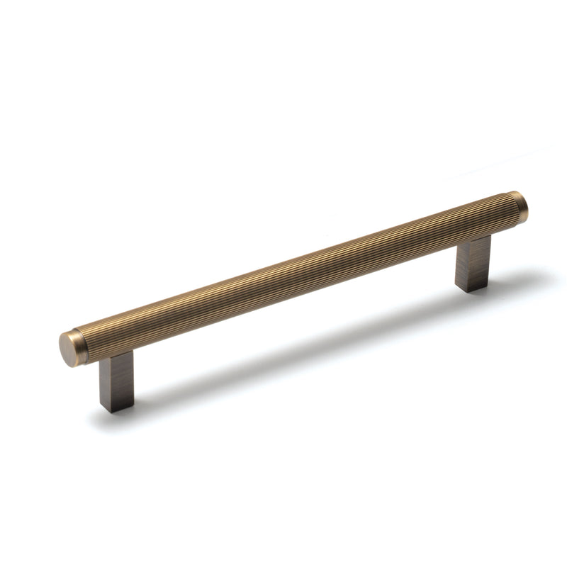 Bellevue Solid Brass Lined Bar Pull Dark Brushed Brass 160mm