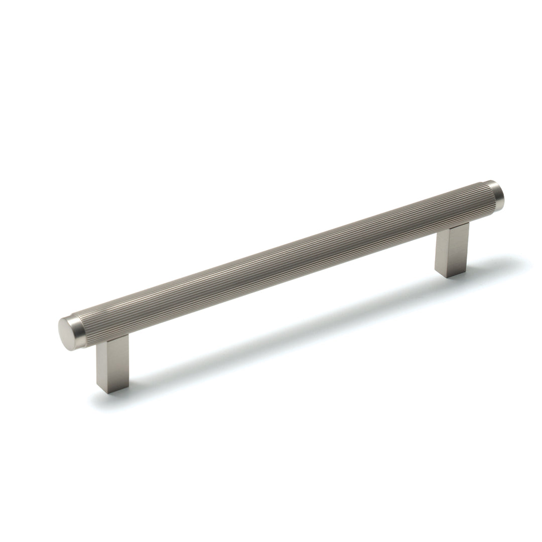 Bellevue Solid Brass Lined Bar Pull Dull Brushed Nickel 160mm