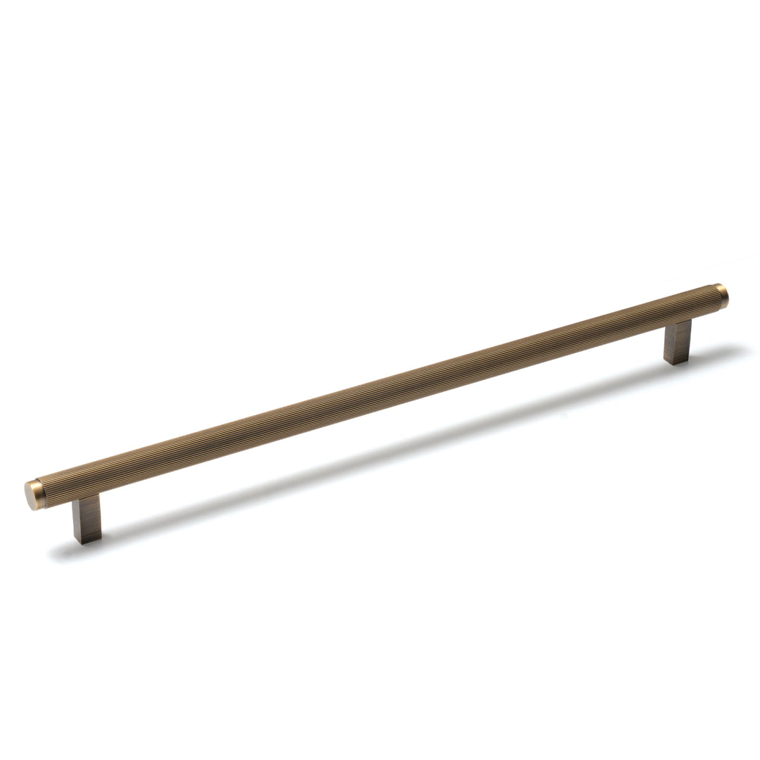 Bellevue Solid Brass Lined Bar Pull Dark Brushed Brass 320mm