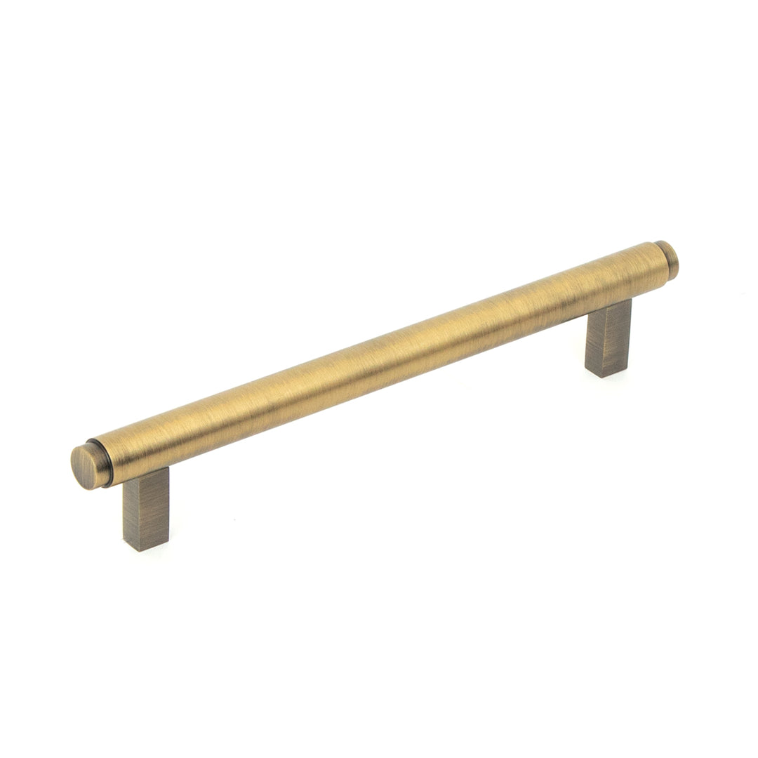 Bellevue Solid Brass Plain Bar Pull Dark Brushed Brass 160mm