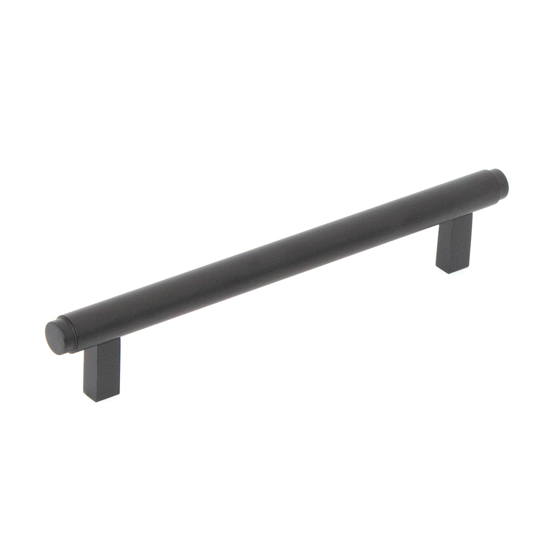 Bellevue Solid Brass Plain Bar Pull Matt Black 160mm