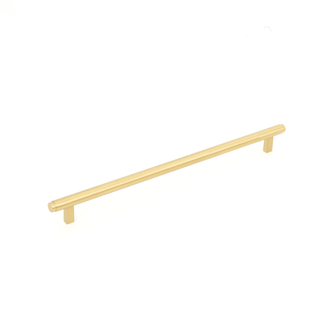 Bellevue Solid  Brass Plain Bar Pull Brushed Satin Brass 320mm