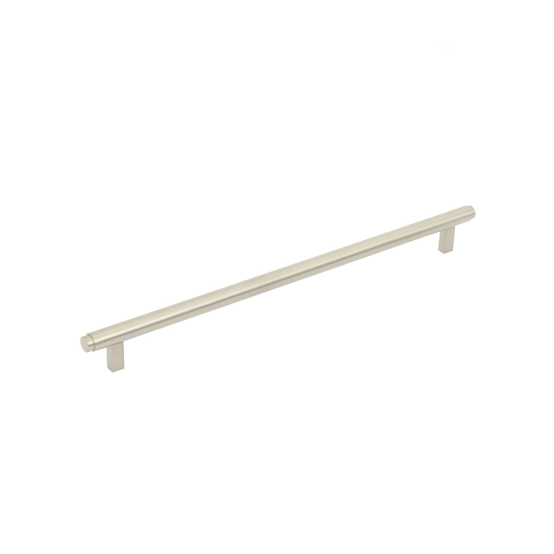 Bellevue Solid Brass Plain Bar Pull Dull Brushed Nickel 320mm