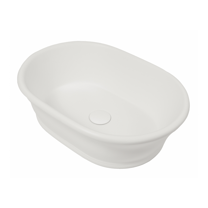 Cambridge 54 x 39 TitanCast Basin Gloss White