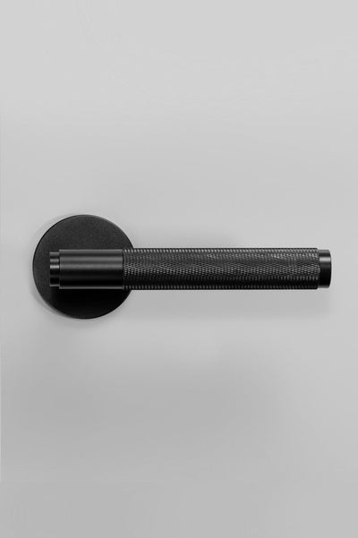 Door Handle / Cross / Black