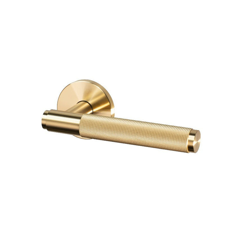 Fixed Door Handle / Single-Sided / Cross / Brass