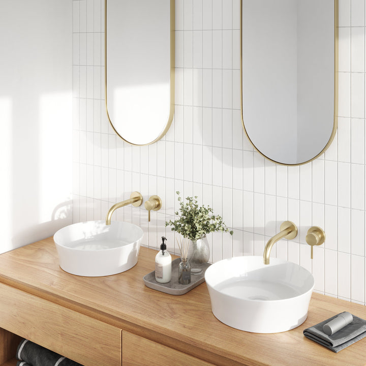 Fino Round 382 Above Counter Fireclay Basin Matte White