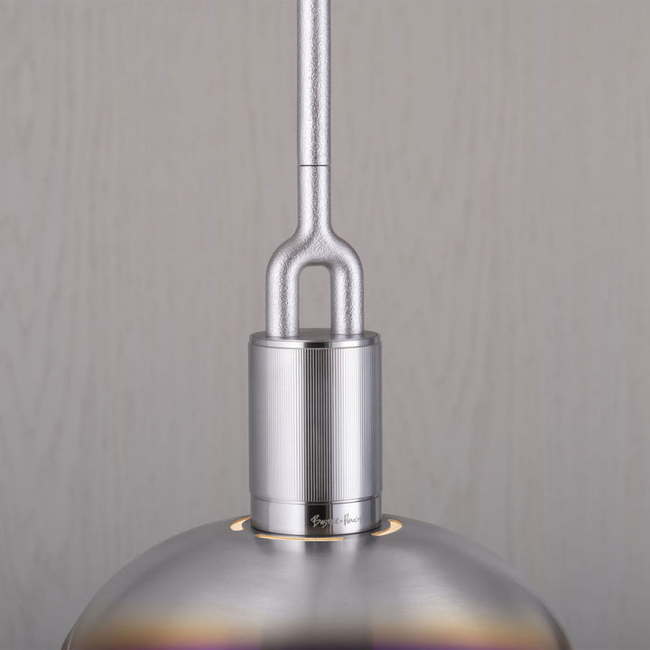 Forked Pendant / Shade / Medium / Burnt Steel