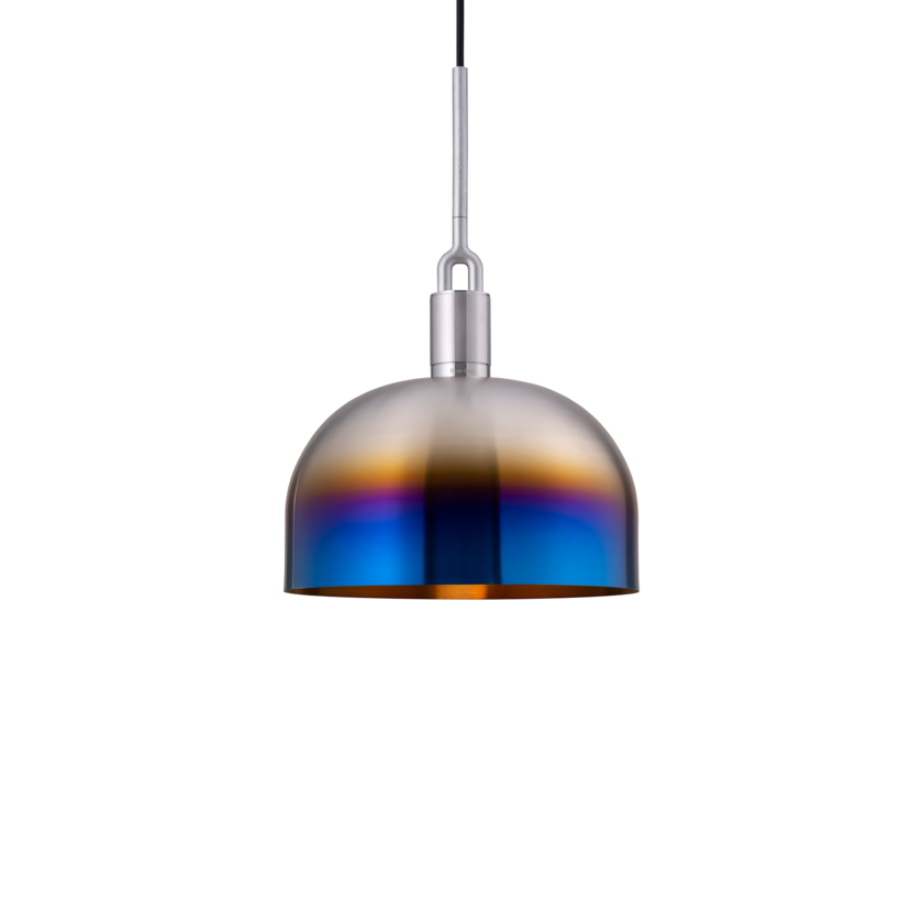 Forked Pendant / Shade / Large / Burnt Steel