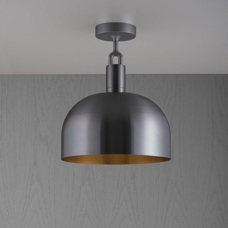 Forked Ceiling / Shade / Large / Gun Metal