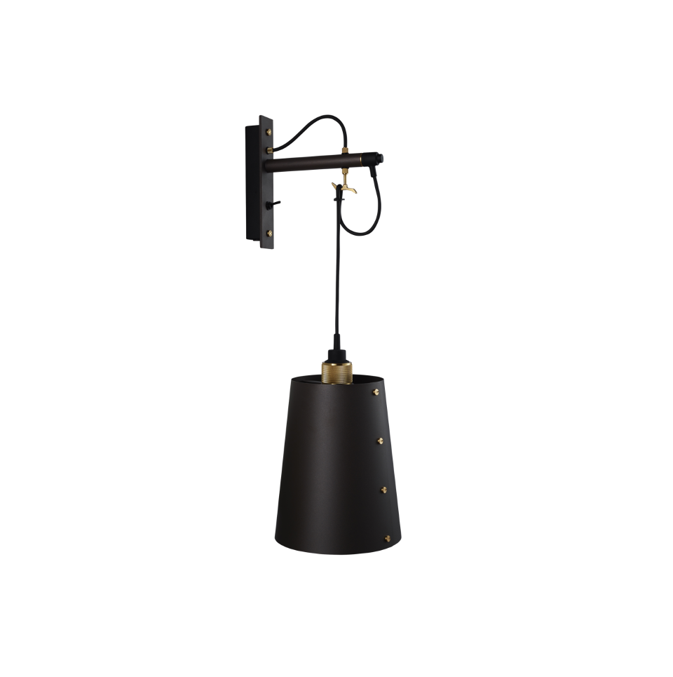 Hooked Wall / Large / Graphite / Brass