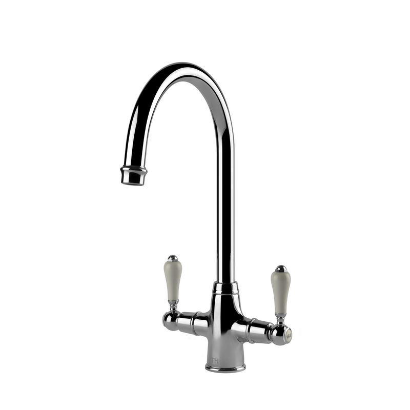Ludlow Double Sink Mixer Chrome
