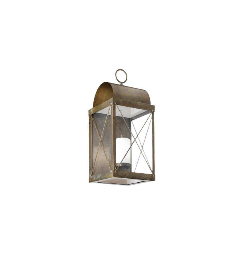 Lanterne Brass Accent Outdoor Wall Light