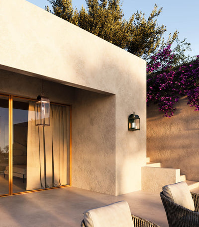 Lanterne Brass Outdoor Wall Light