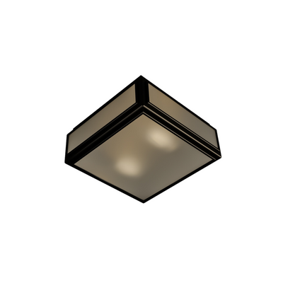 Lille 2 Light Wall/Ceiling Light Old Bronze/Frosted