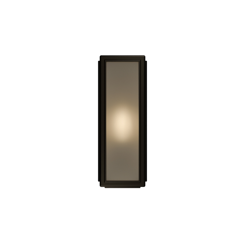 Lille Small 1 Light Wall Light Old Bronze/Frosted