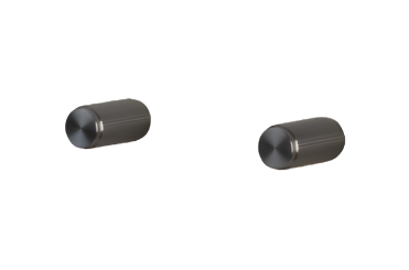 Furniture Knob / Linear / Gun Metal - Pair