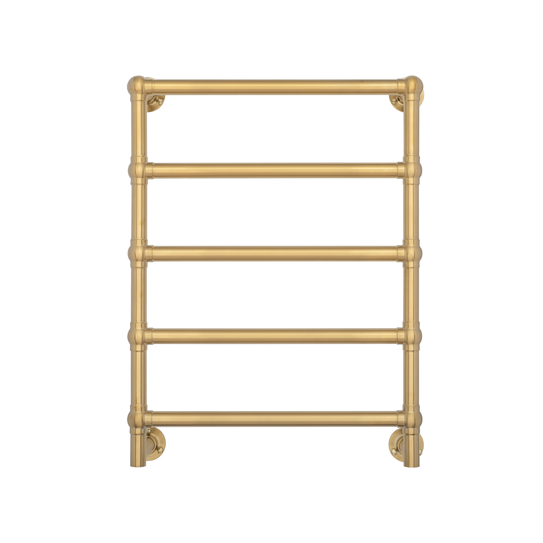 Mayer Heated Towel Rail Brushed Brass