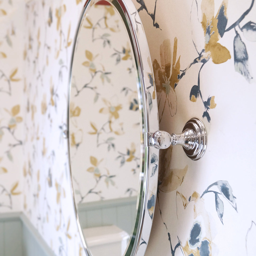 Mayer Pivot Oval Mirror Chrome