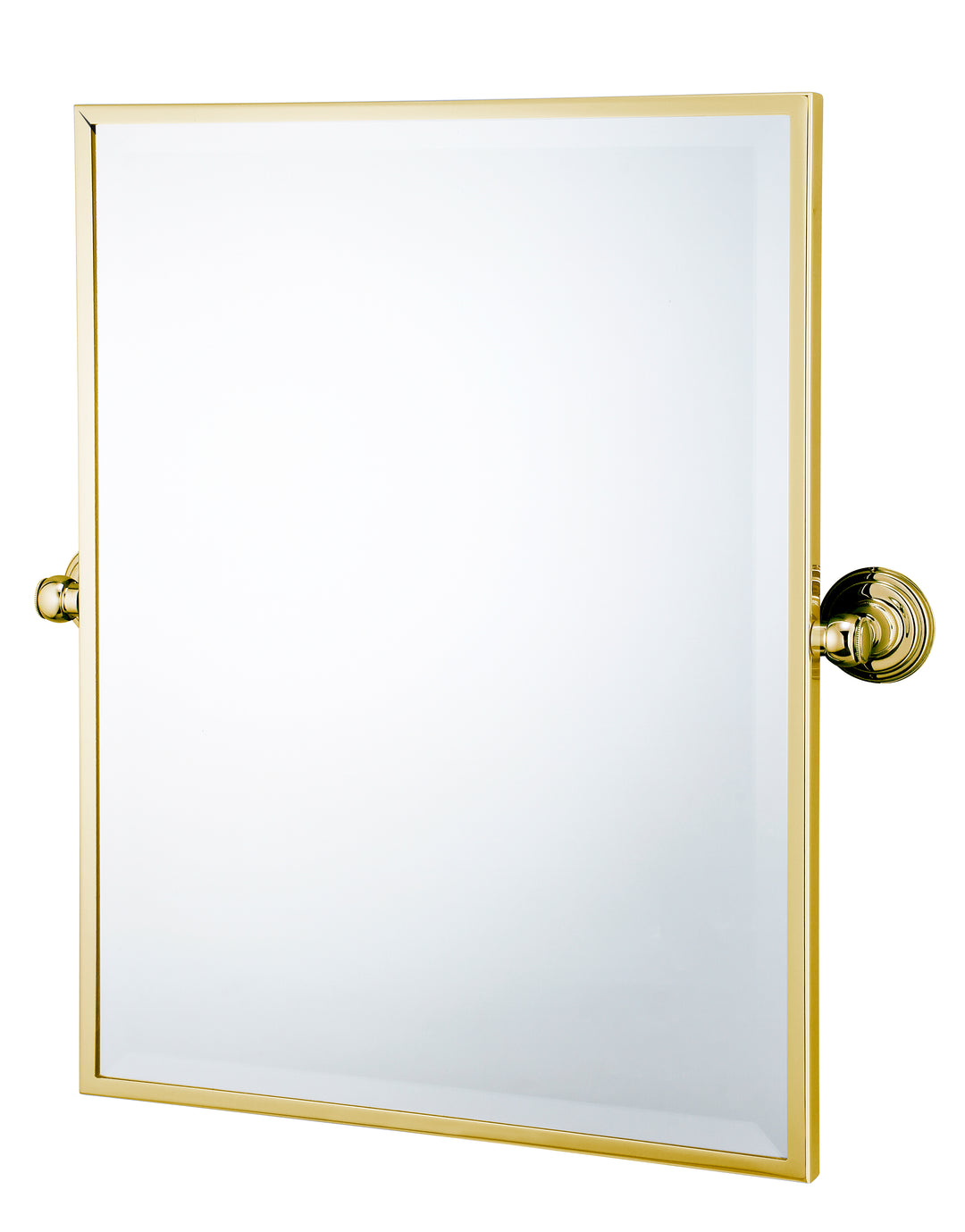 Mayer Pivot Rectangular Mirror Brushed Brass