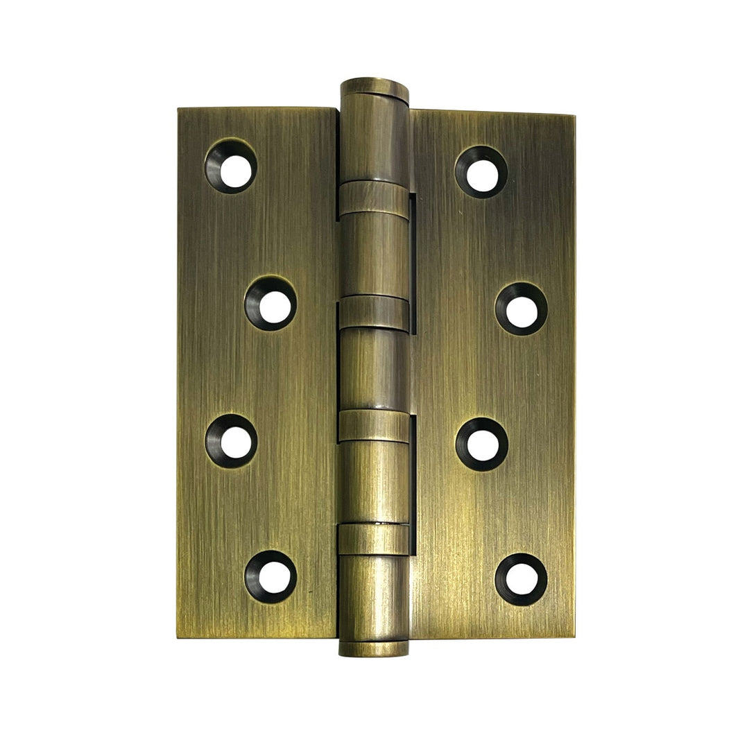 Solid Brass Hinge 100mm x 76mm Dark Brushed Brass
