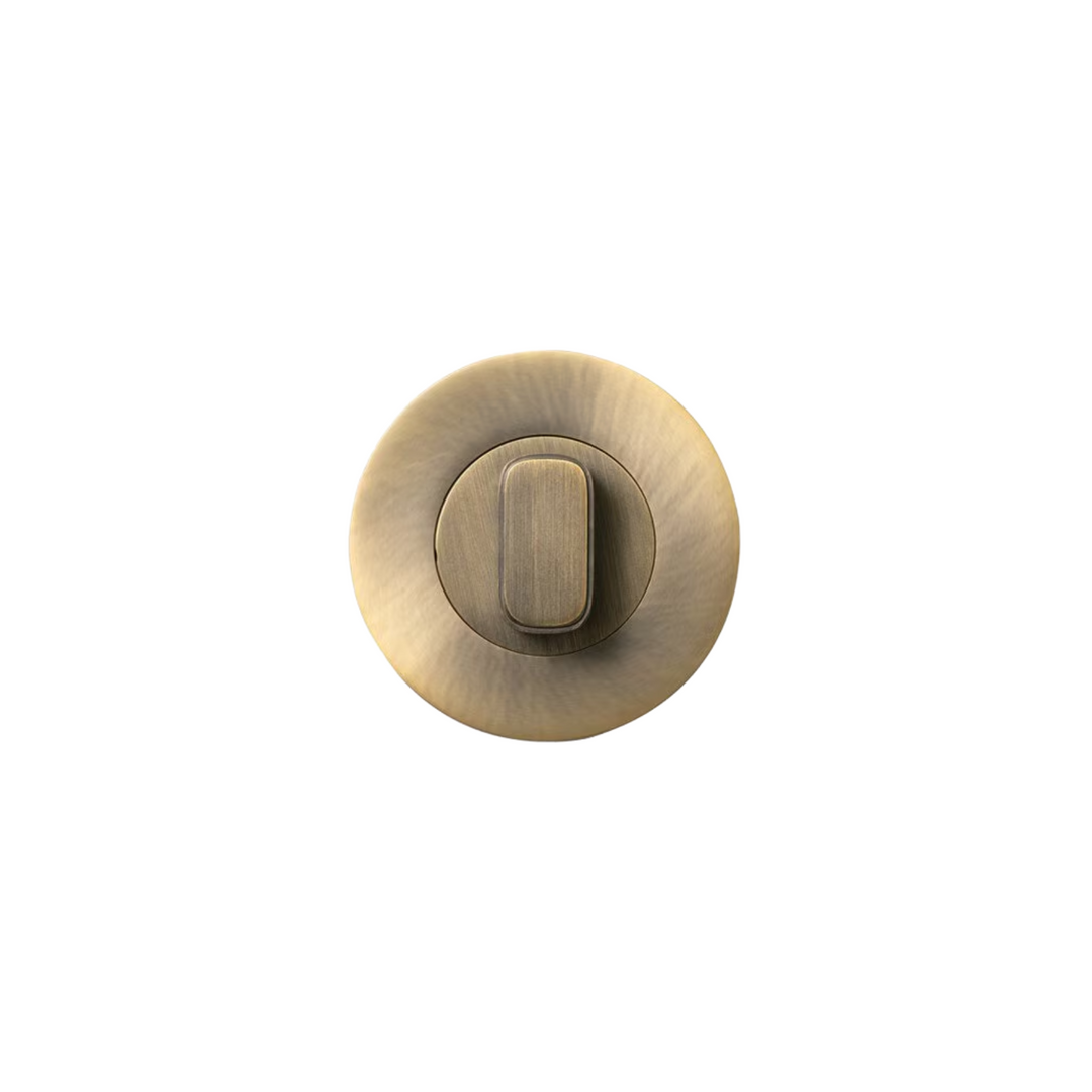 Privacy Thumb Turn Set Dark Brushed Brass