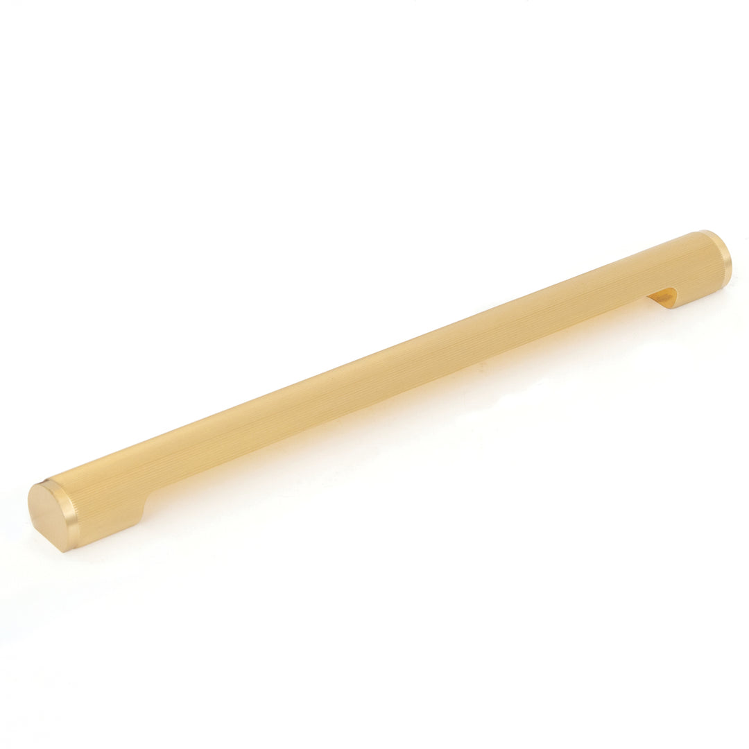 Manhattan Solid Brass Lined Pull Handle Brushed Satin Brass 320mm
