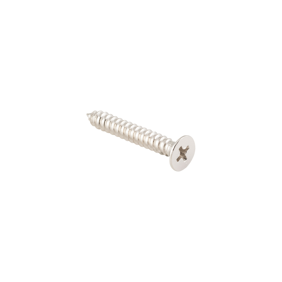 Screw - Hinge Stainless Steel Polished Nickel 10g x 32mm (50 pack)