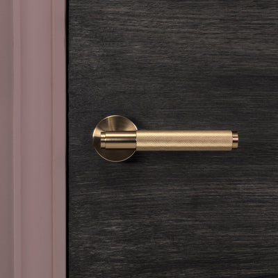 Fixed Door Handle / Single-Sided / Cross / Brass