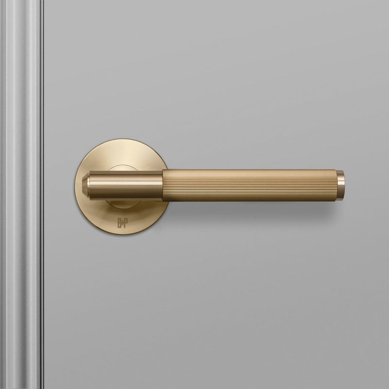 Door Handle / Linear / Sprung / Passage / Brass