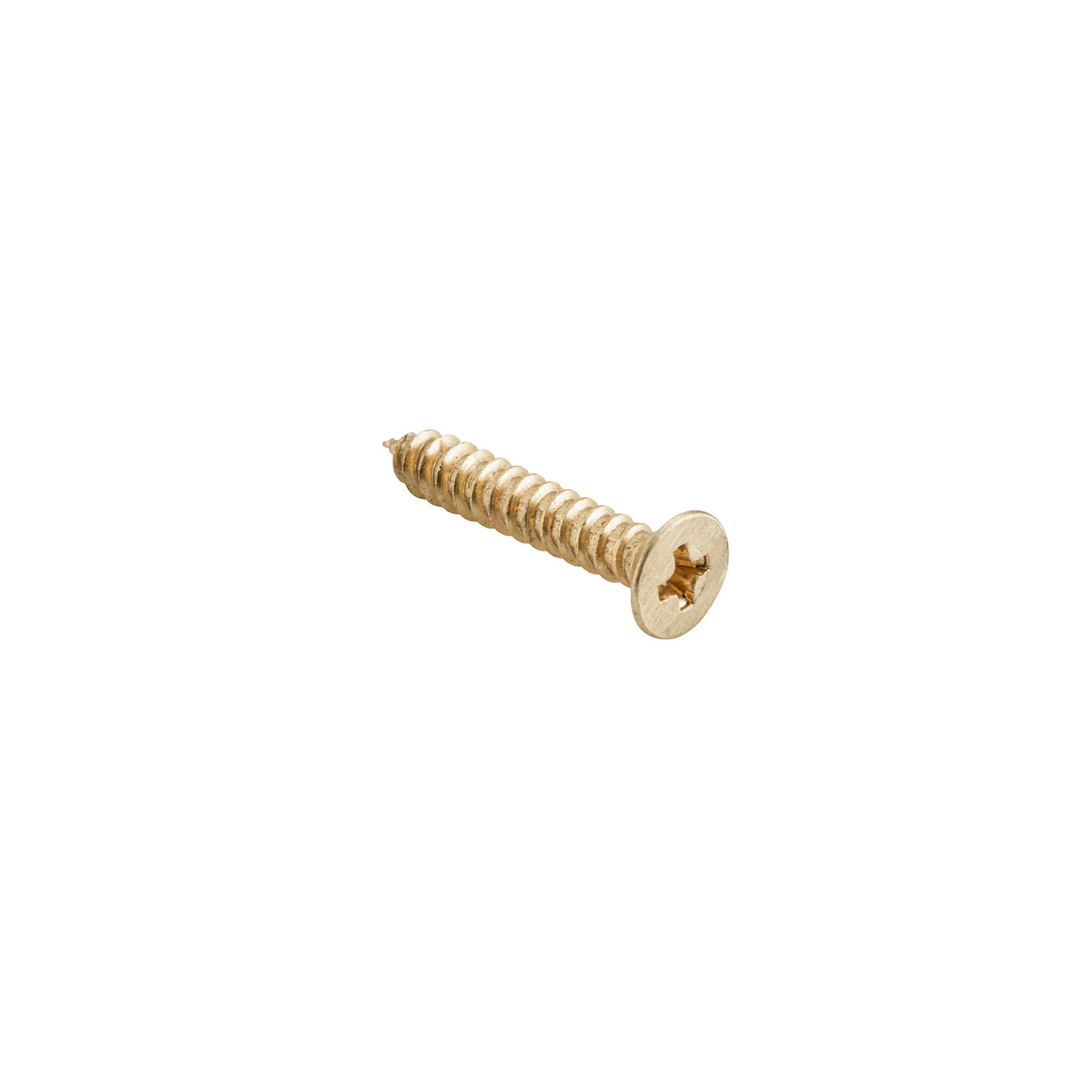 Screw - Hinge Stainless Steel Satin Brass 8g x 25mm (50 pack)